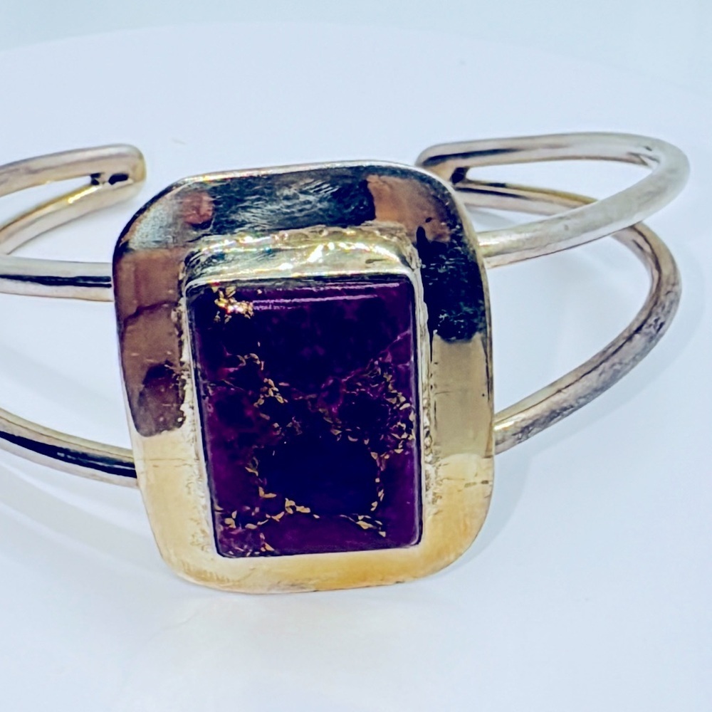925 Mojave Purple Copper Turquoise Cuff​​